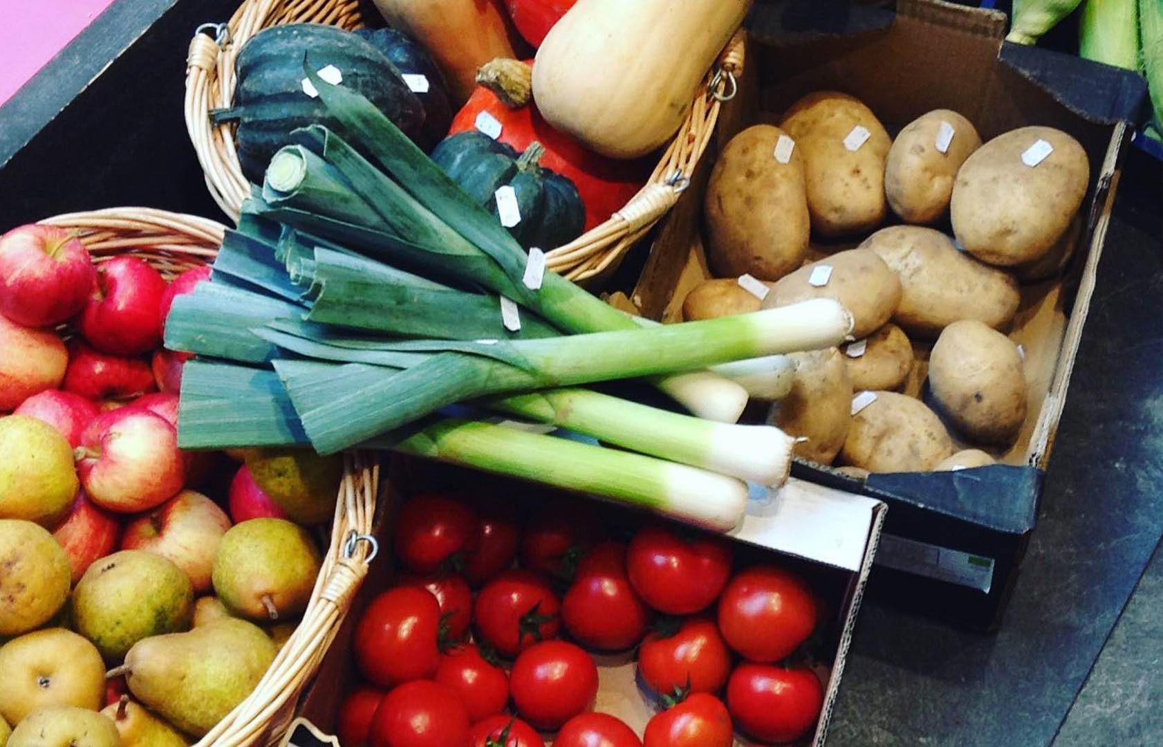 Fresh produce at Folkestone Wholefoods 